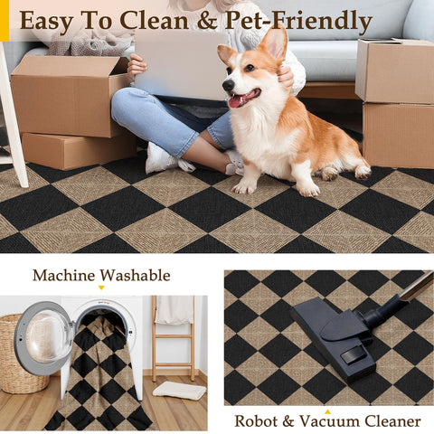 PureCozy durable polyester rug offers simple care and long-lasting wear.
