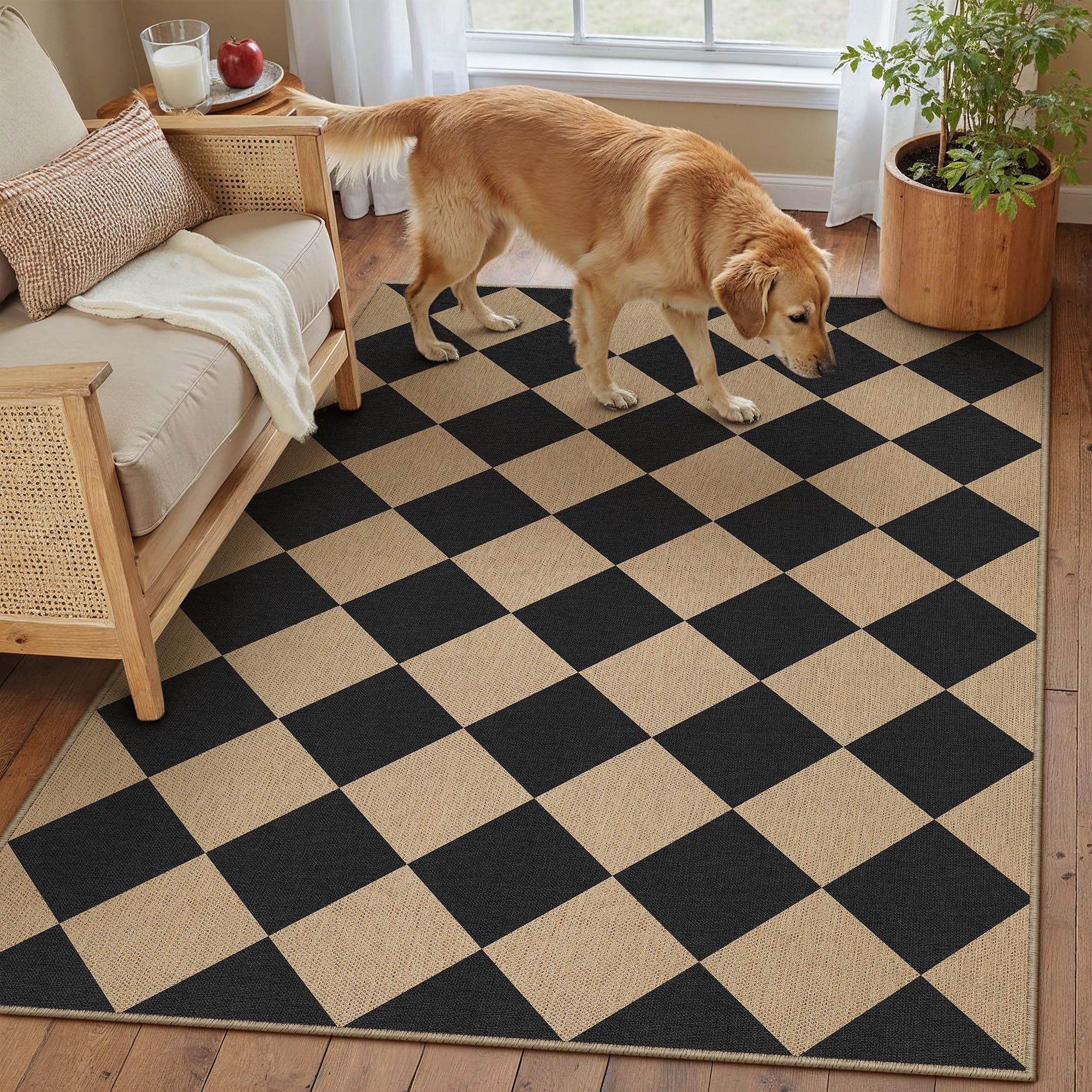 PureCozy neutral design in black and natural tones.