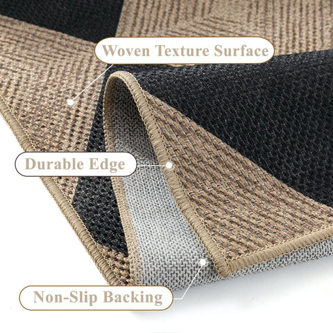 PureCozy washable rug suitable for indoor and outdoor use and easy maintenance.