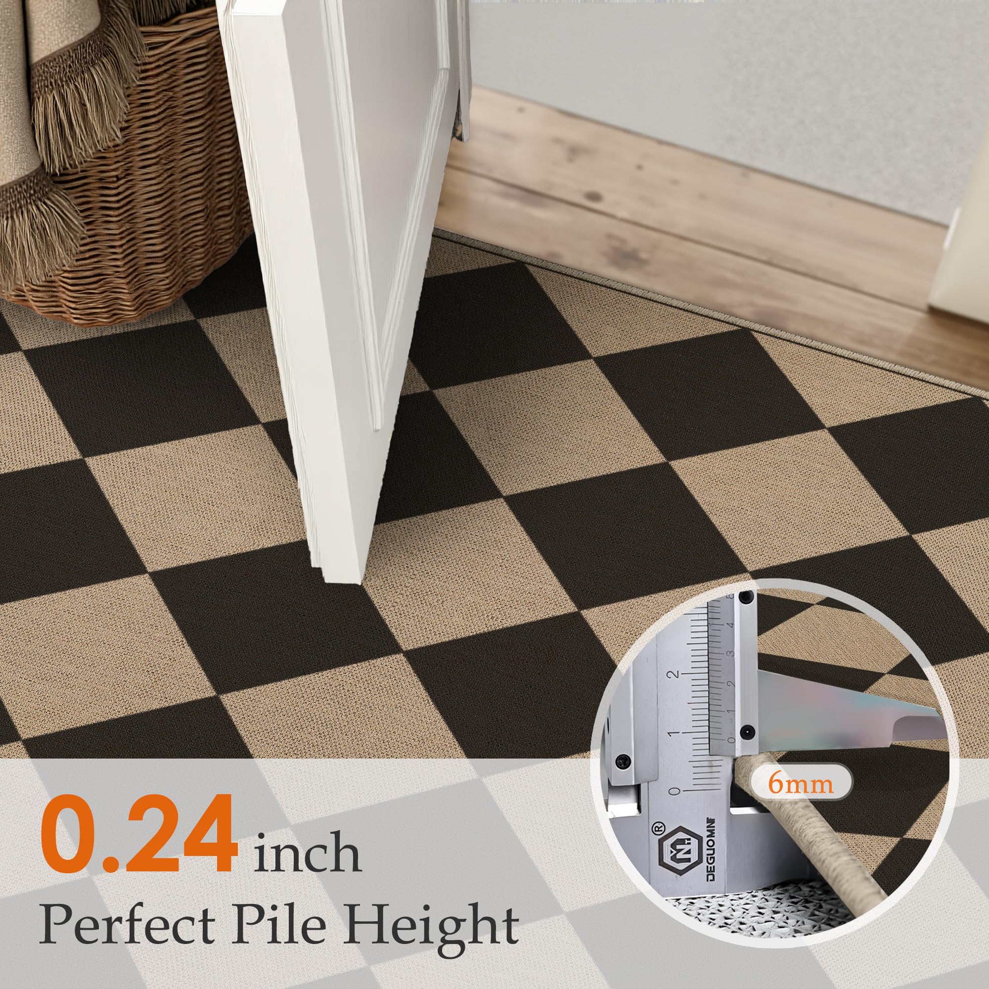 PureCozy washable rug easy to clean with hose or vacuum.