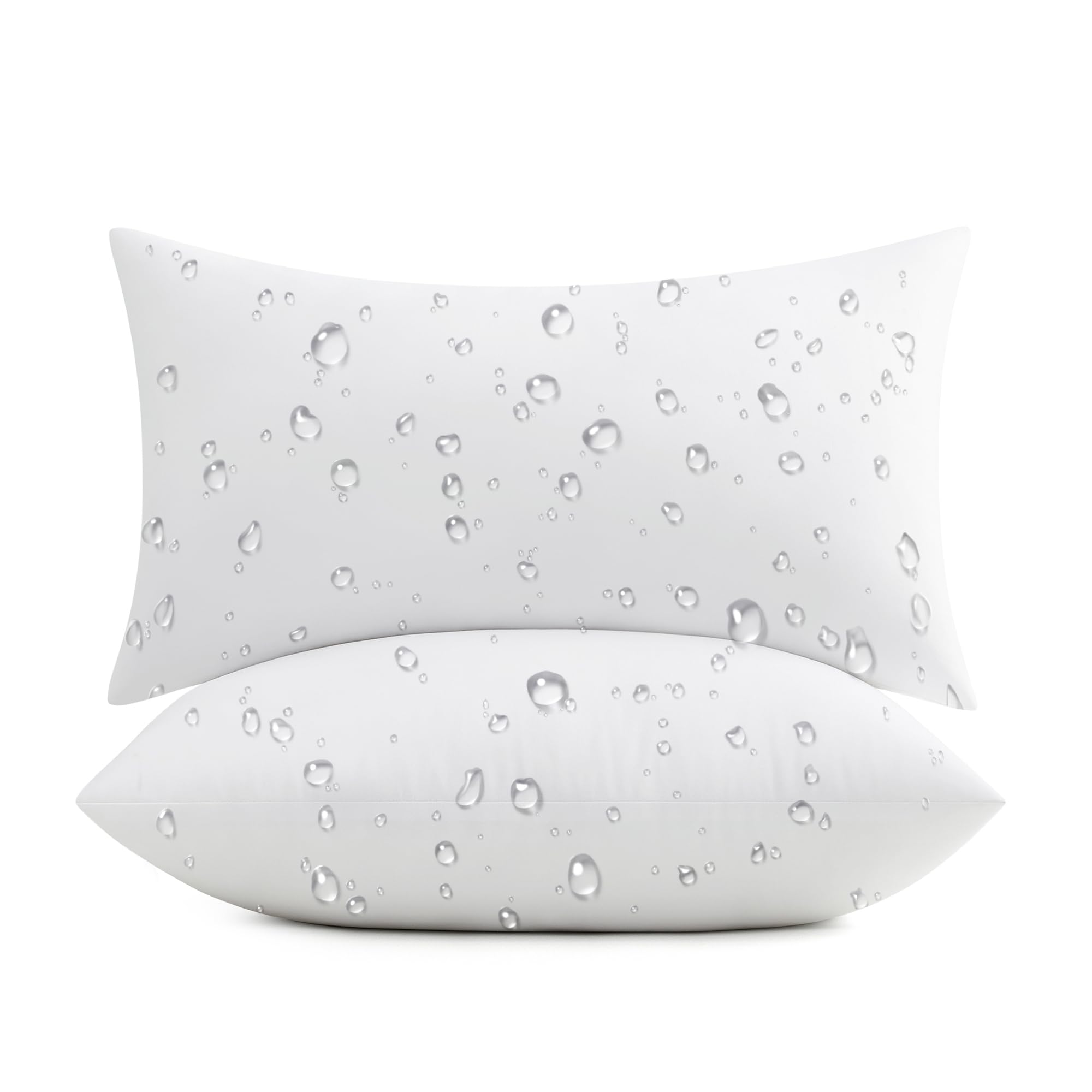 Puredown outdoor pillow inserts on a sofa offer plush comfort and weather-ready design.