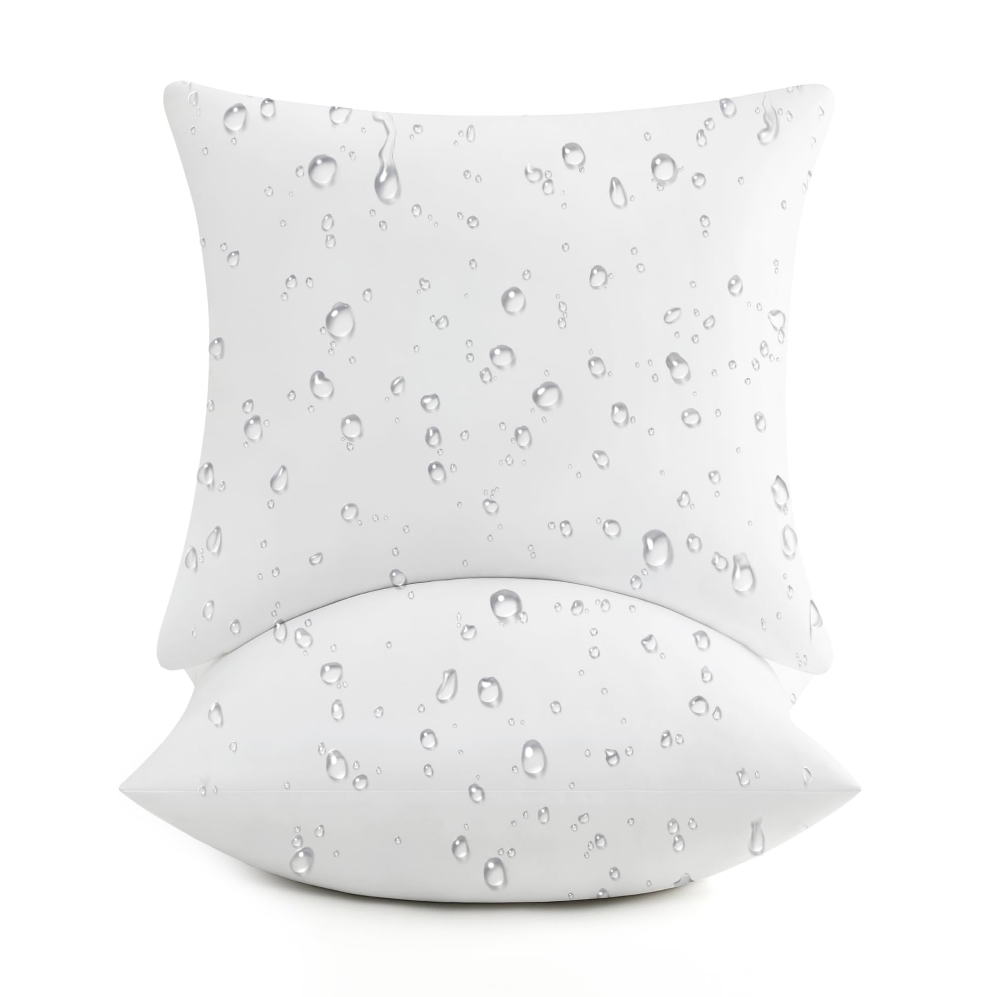 Puredown outdoor pillow inserts, 22x22, two-pack for porch and patio seating