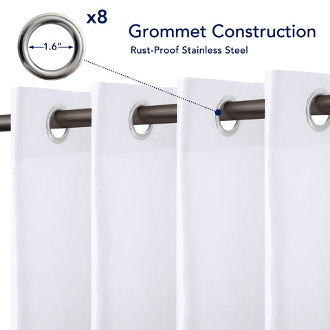 PureFit rust-proof grommets provide secure, easy rod mounting