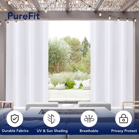 PureFit UV-resistant fabric preserves color and creates a soft ambiance