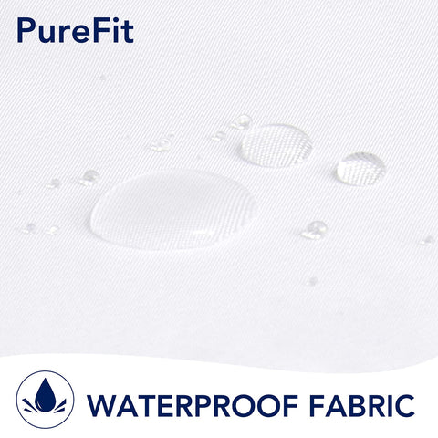 PureFit waterproof textured fabric close-up demonstrates rain protection