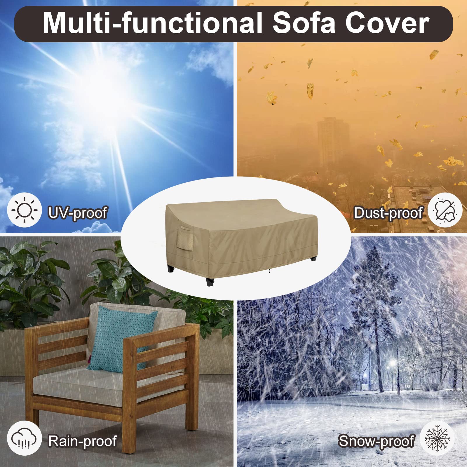 Storage bag included for easy packing and transport with PureFit cover.