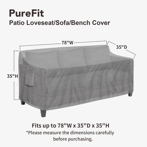 PureFit couch cover UV-resistant protects color from sun fading.