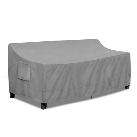 PureFit outdoor couch cover waterproof 78W keeps furniture dry during rain.