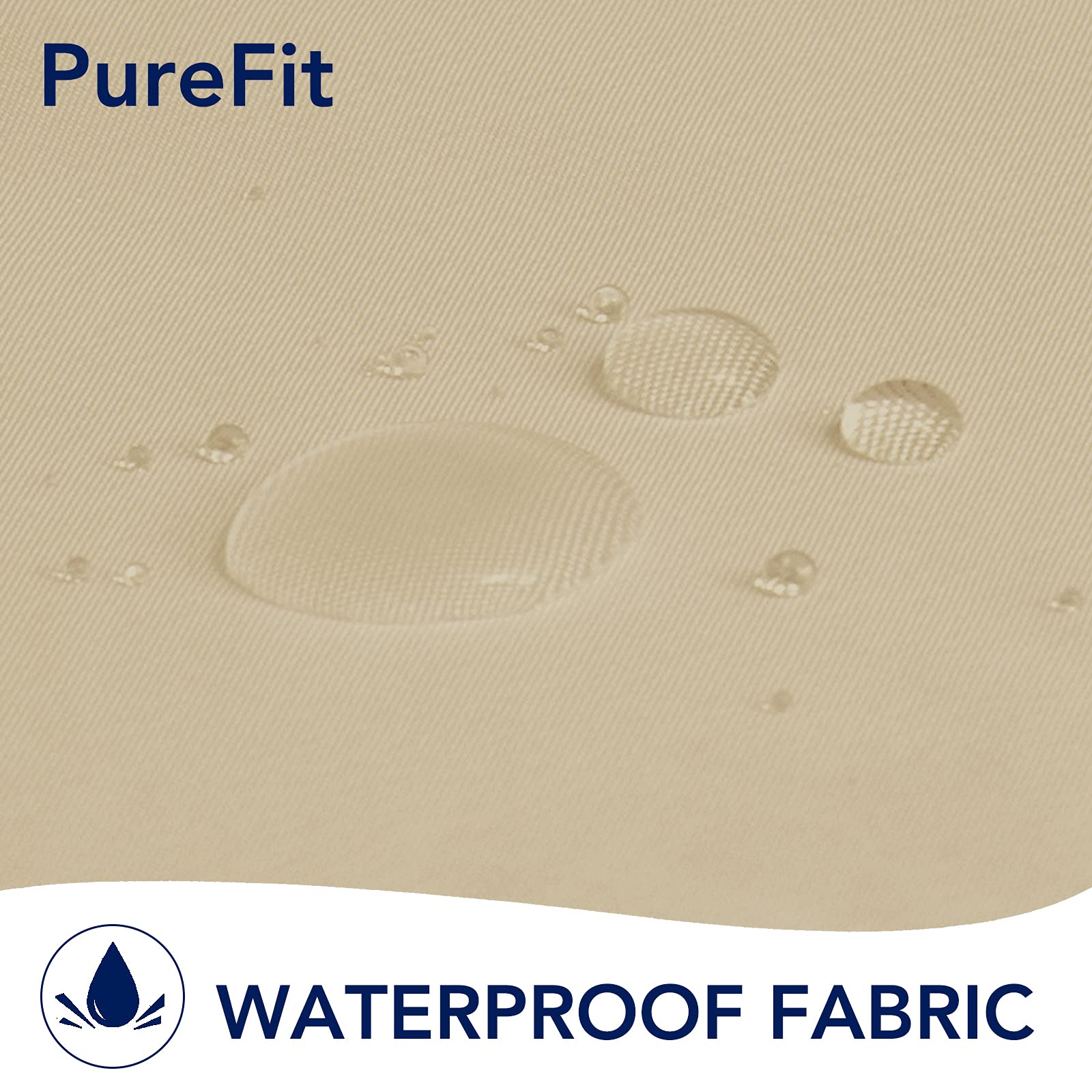PureFit textured fabric close-up showing durable, UV-resistant material.