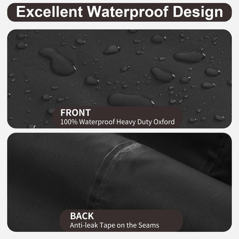 PureFit adjustable straps and buckles secure the cover during windy weather.