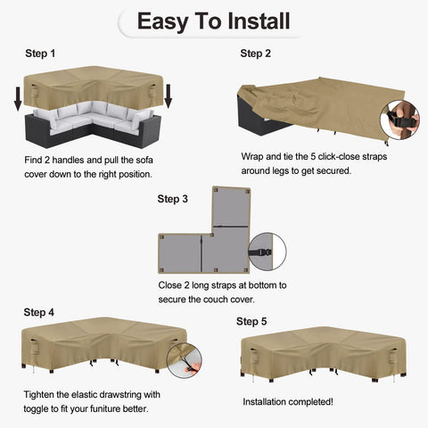 Ventilated camel cover reduces condensation around furniture.