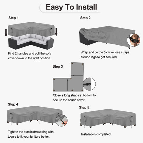 PureFit easy-install padded handles simplify placement.