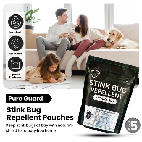 Pure Guard Stink Bug Defense Pouch indoors protecting entry points