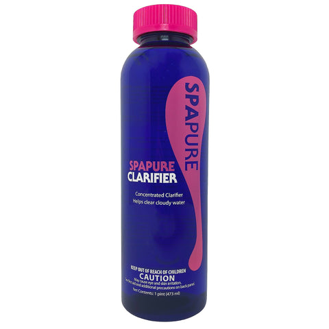 PureSpa SpaPure Clarifier bottle pour clarifying spa water for easier filtration.