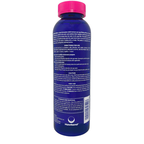 PureSpa SpaPure Clarifier clears cloudy spa water for clearer sessions.