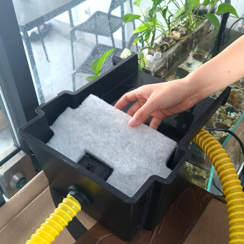 PurifyLogix debris filtration captures leaves and waste before pump.