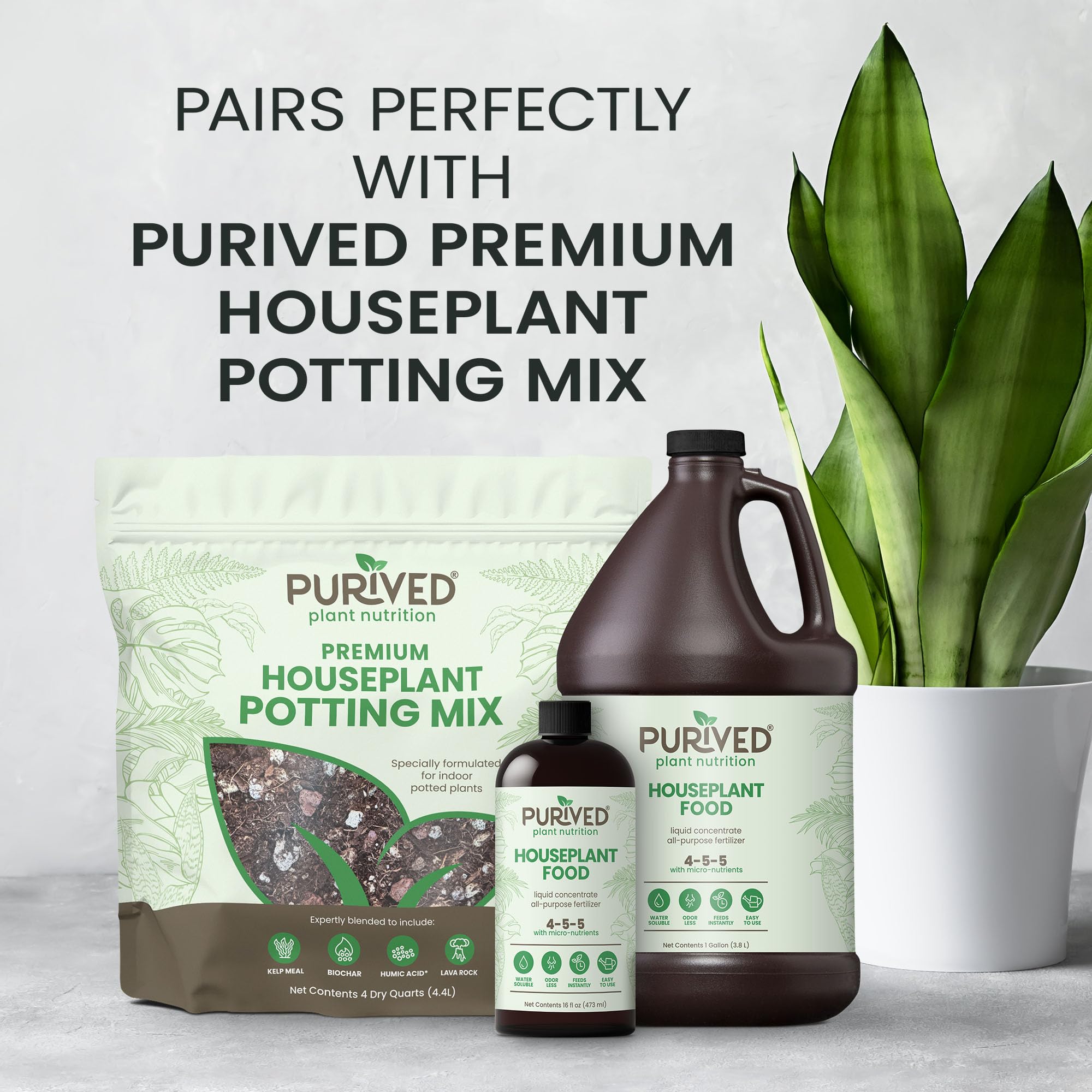 Purived foliar spray applied to leaves