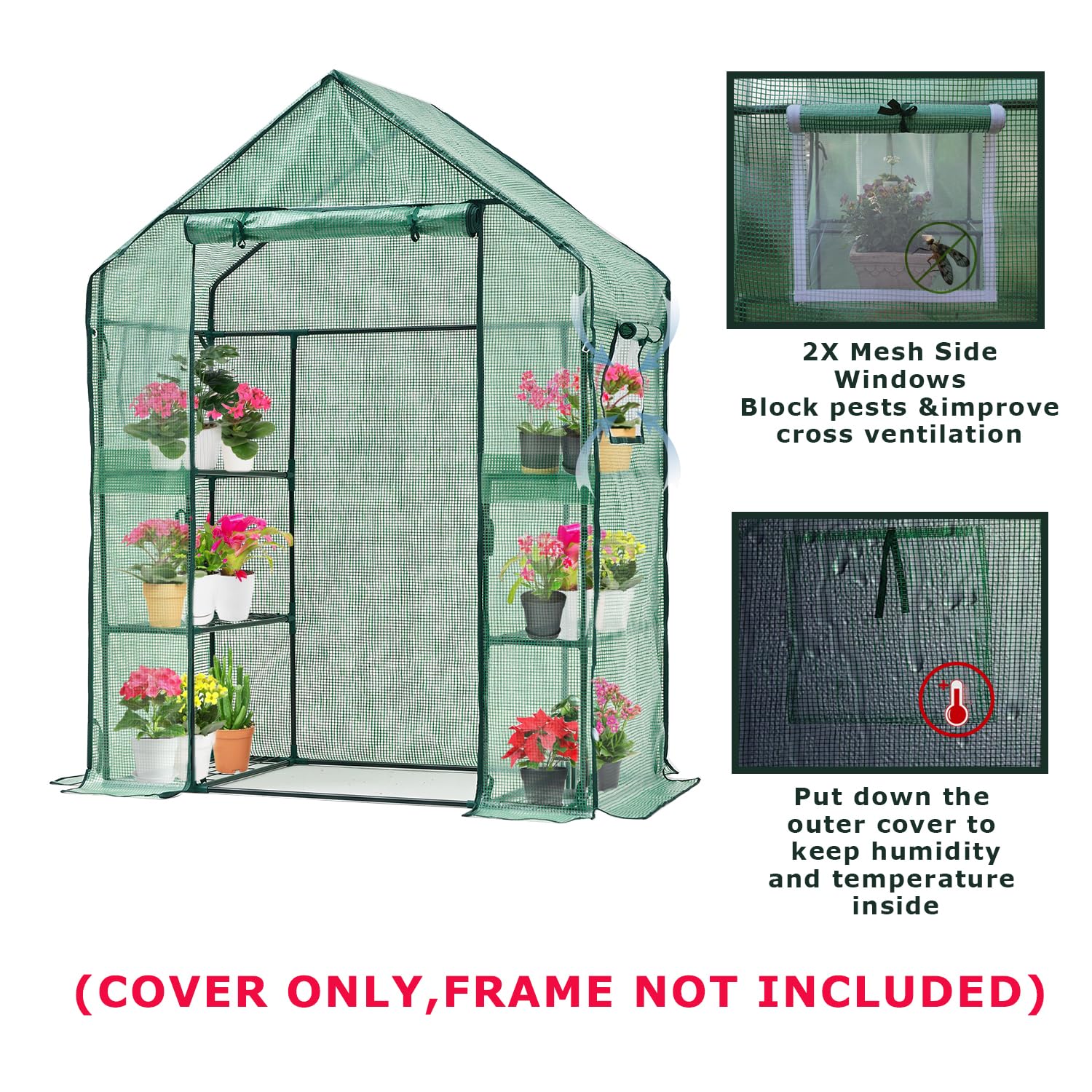 Purlyu See-through design lets you monitor plants from outside.