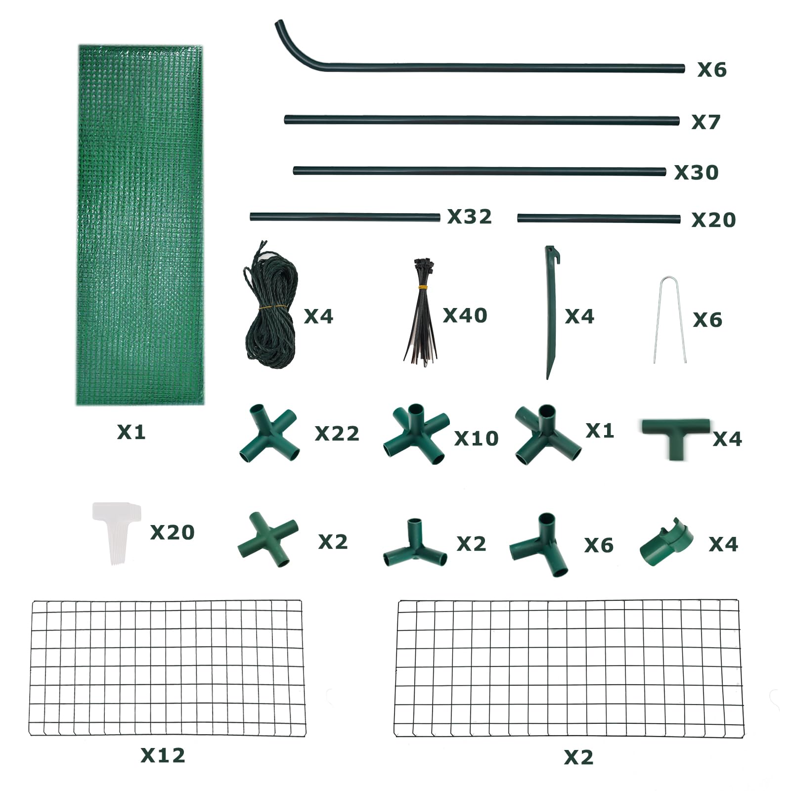 Purlyu Walk-in Greenhouse heavy-duty-steel provides lasting durability for heavy setups.