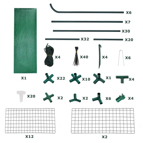 Purlyu Walk-in Greenhouse heavy-duty-steel provides lasting durability for heavy setups.