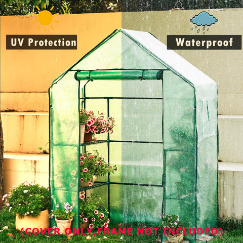 Purlyu Wind and hail resistant cover safeguards outdoors plants.