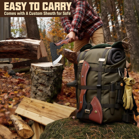 Purple Dragon wood handle grip offering comfortable, fatigue-resistant handling.