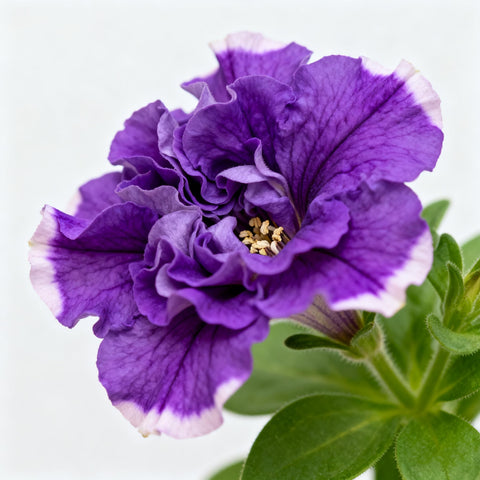 Purple Petunia Seed in a garden bed for dense, colorful planting.