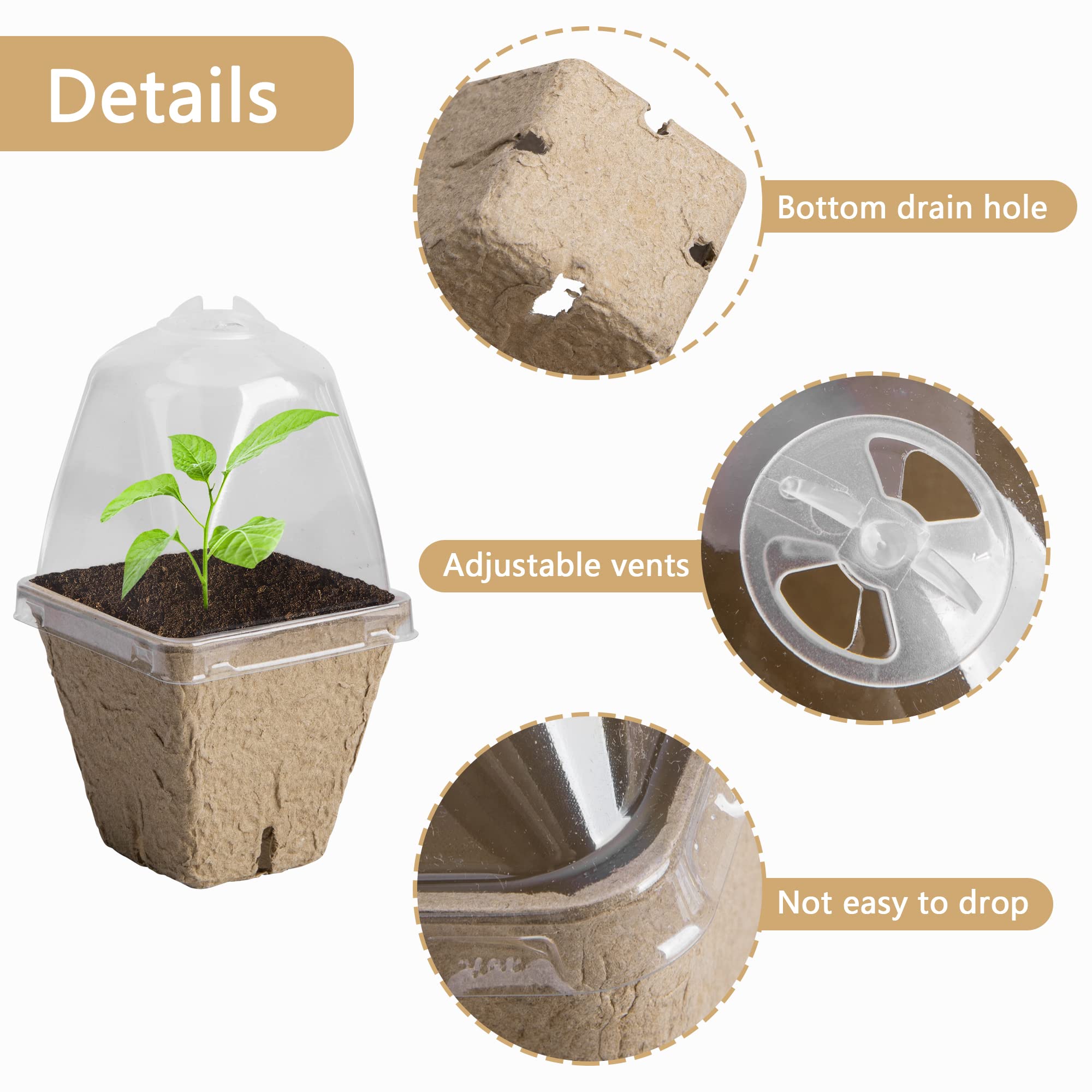Purple Star 1N biodegradable seed starter pots are eco-friendly and plantable.