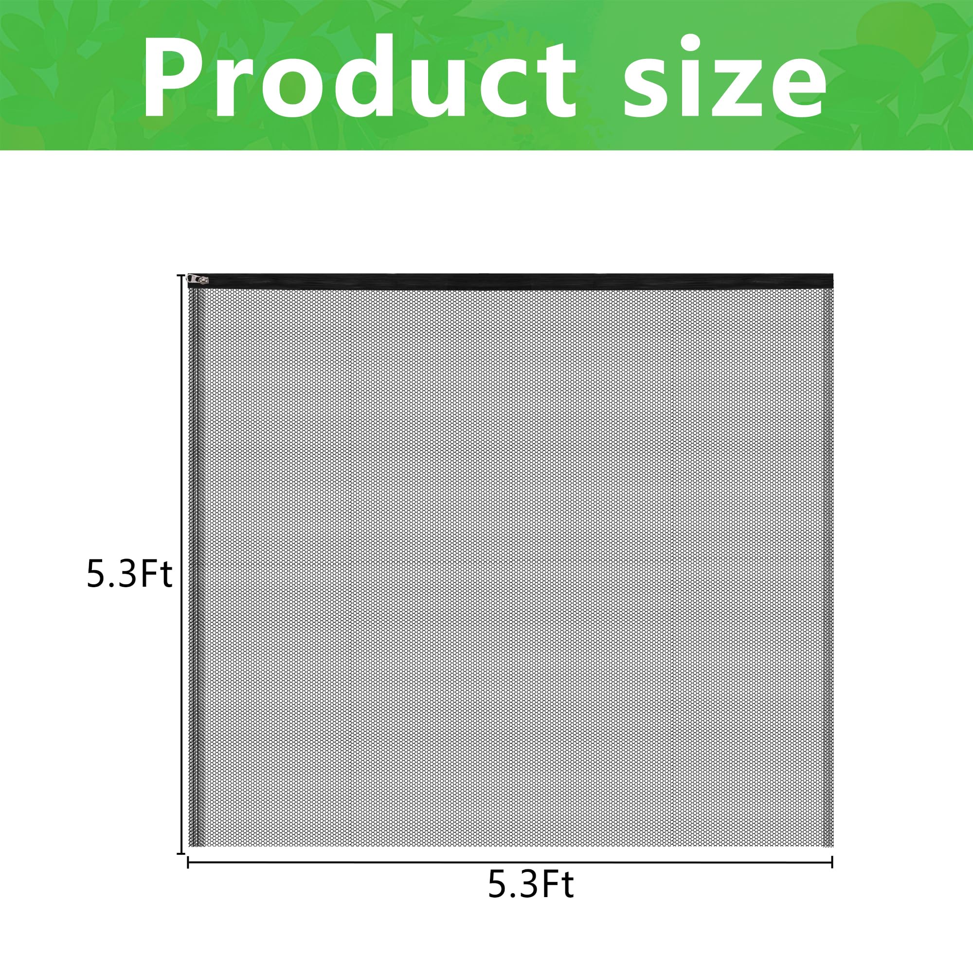 Purple Star 1N breathable mesh garden netting lets air and sunlight through.