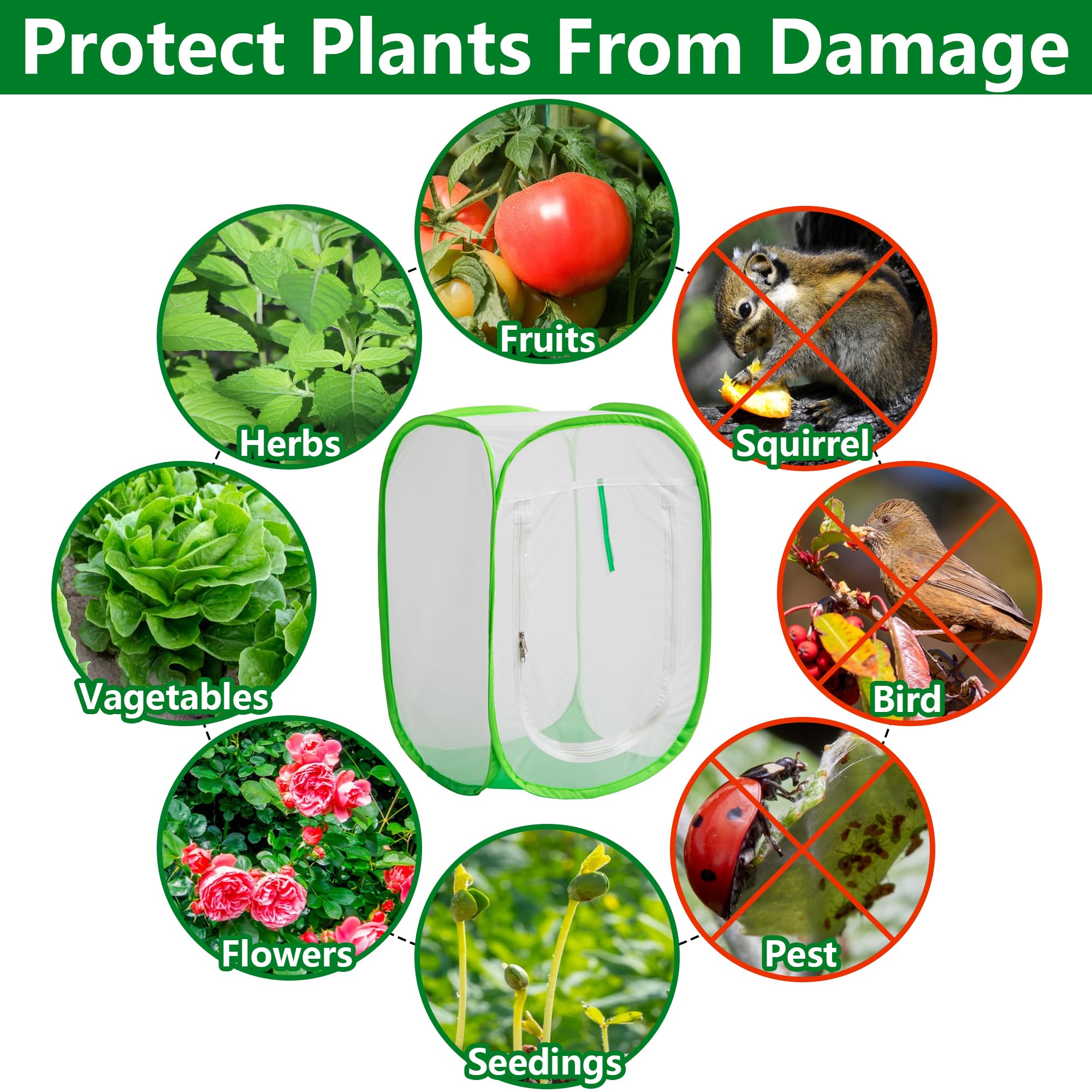 Purple Star 1N breathable mesh material supports airflow around protected plants.