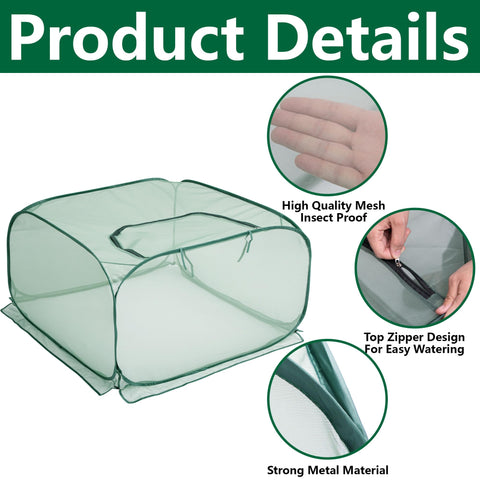 PURPLE STAR 1N foldable plant cover stores in the included bag