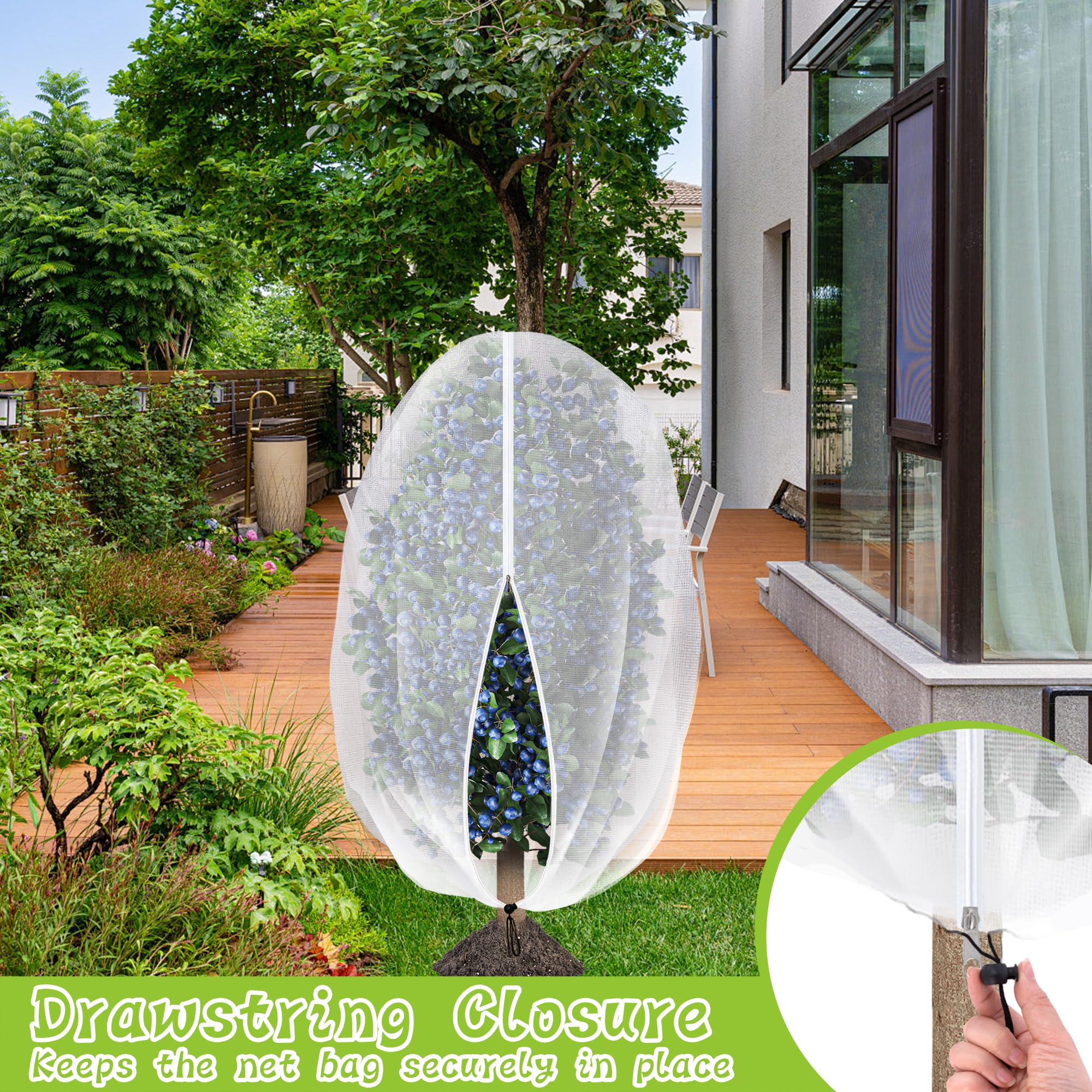 Purple Star 1N four point nine by three point two feet netting covering larger plants