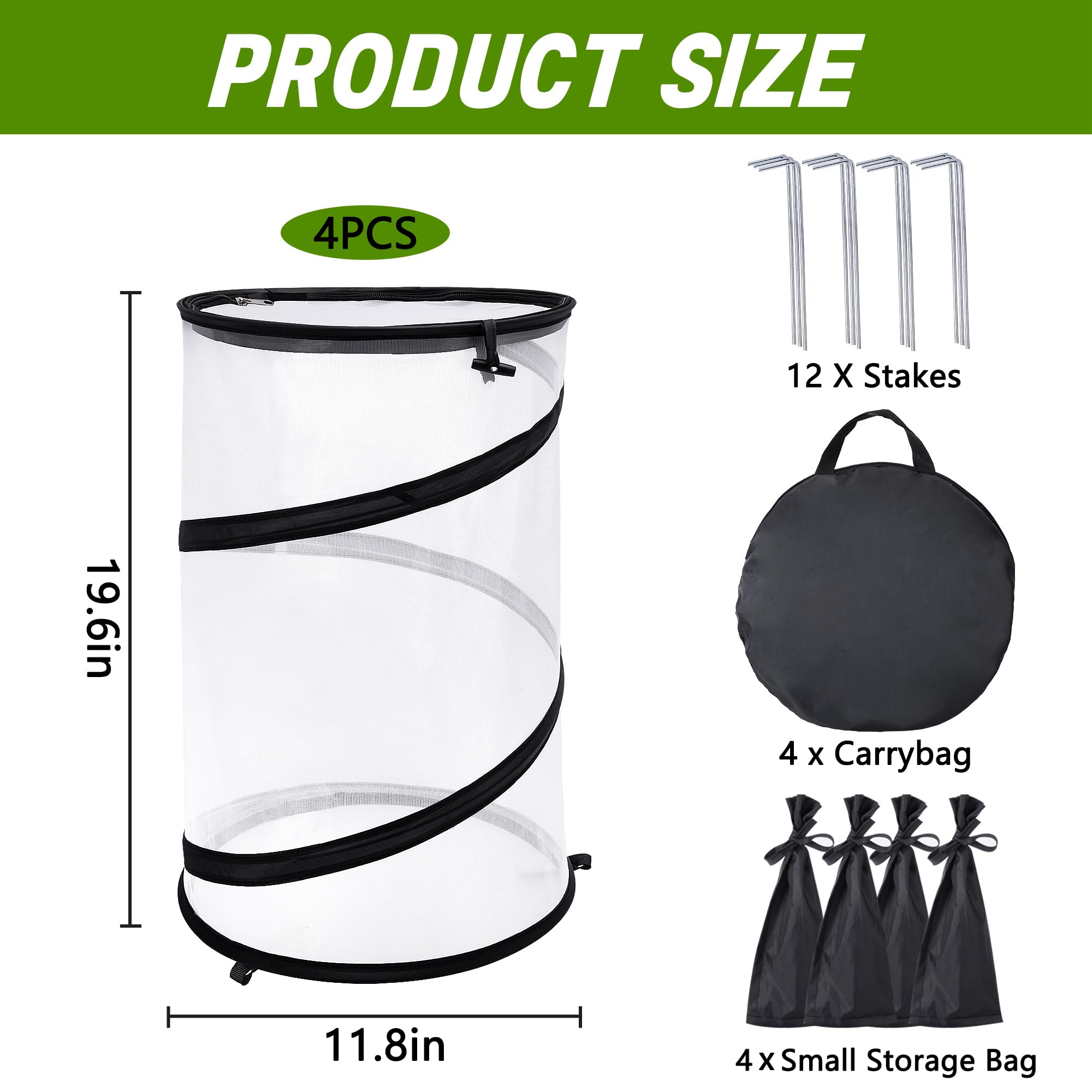 Purple Star 1N ground stakes keep the cover stable against wind and movement.