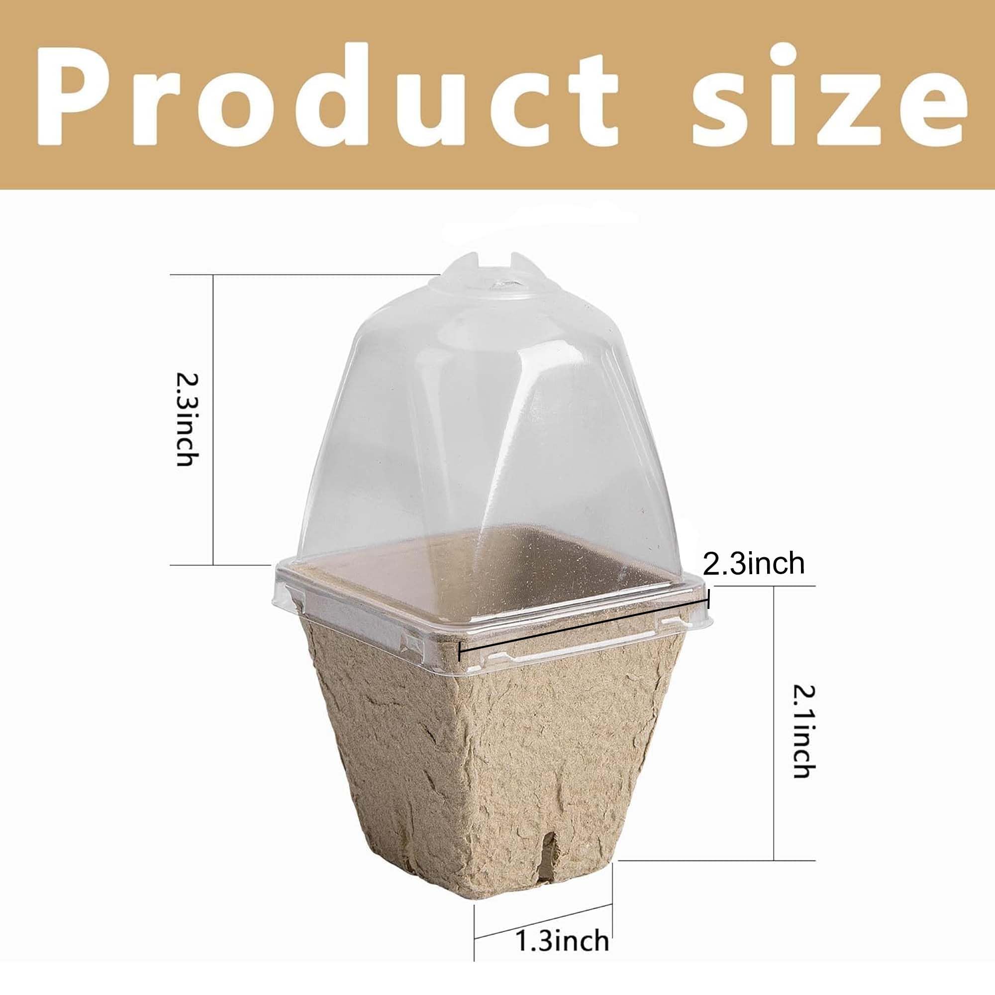 Purple Star 1N humidity-dome ventilation allows monitoring and moisture retention during germination.