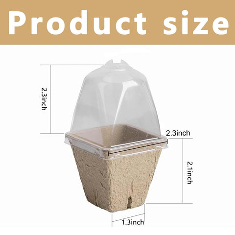 Purple Star 1N humidity-dome ventilation allows monitoring and moisture retention during germination.
