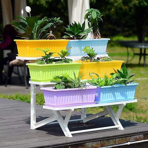 Purple Star 1N planters suit flowers and vegetables for windowsill or balcony setups.