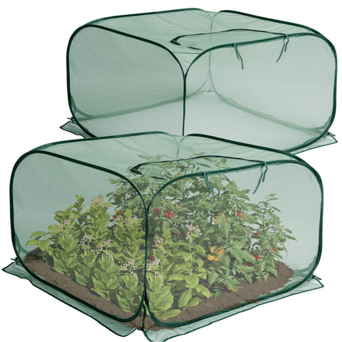 PURPLE STAR 1N pop-up mesh plant cover shields plants from birds and pests