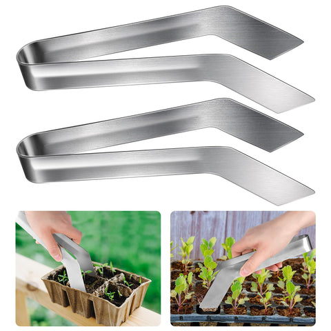Purple Star 1N seedling tongs for 8.7 inch transplanting, reducing root damage.