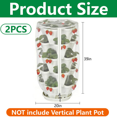 Purple Star 1N stackable planter netting demonstrates versatile protection for herbs and flowers.