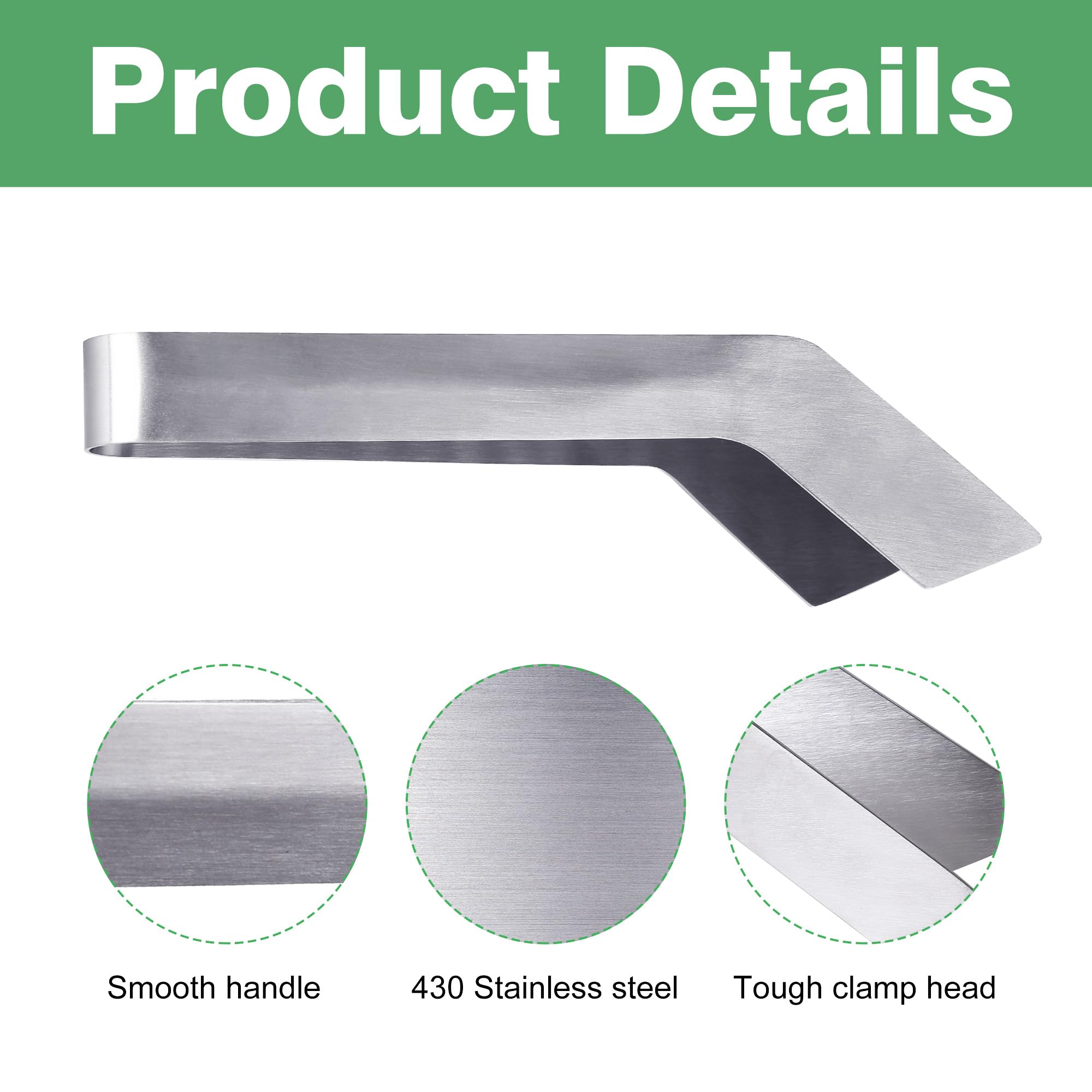 Purple Star 1N stainless steel tongs for durable gardening use.