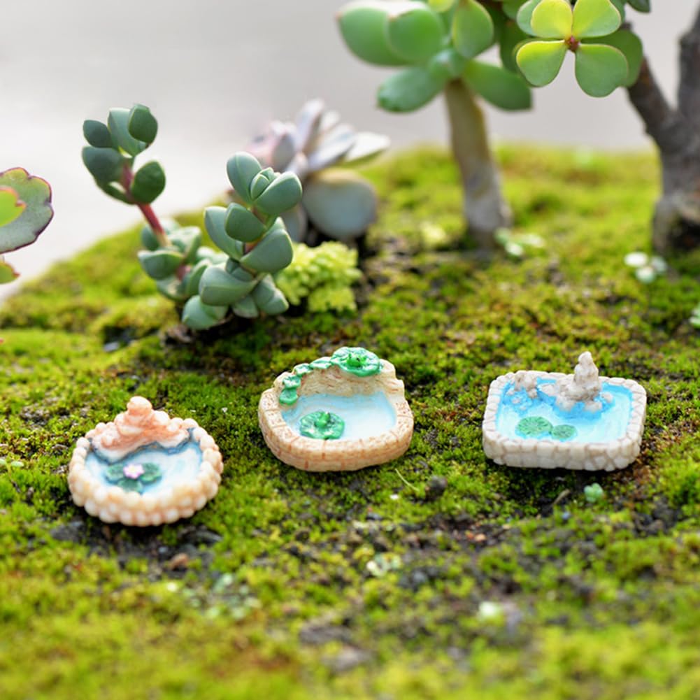 Purple Star fairy pond adds playful color to fairy gardens