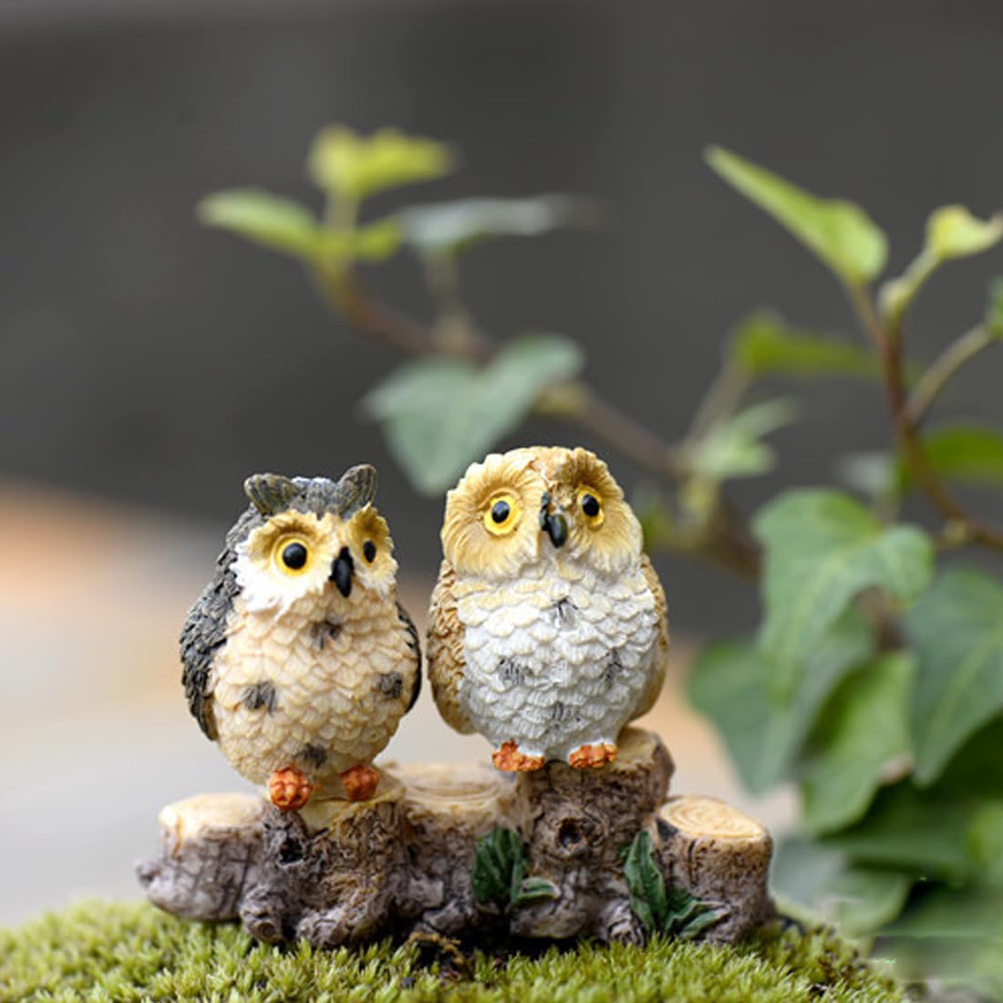 Purple Star Mini Owls cake topper decorations for celebrations