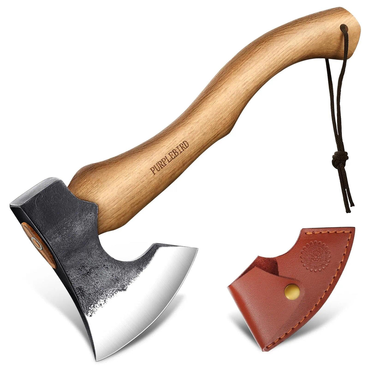 PURPLEBIRD hatchet blade for clean, efficient outdoor chopping
