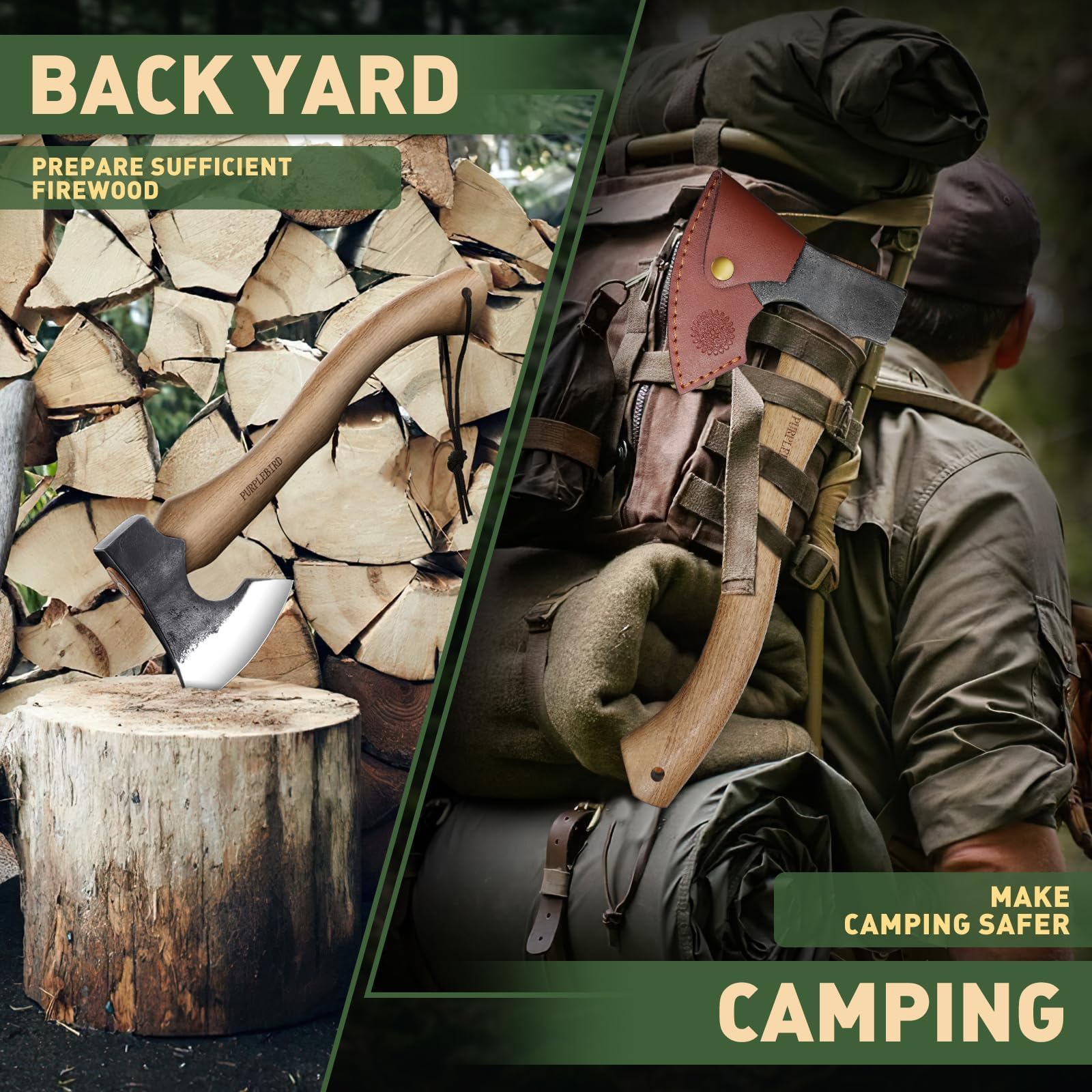 PURPLEBIRD hand-forged craftsmanship adds durability and rugged style