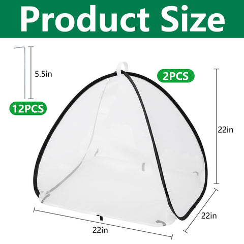 Purple Star 1N 22x22x22 inch mesh net allows light and airflow for healthy growth.
