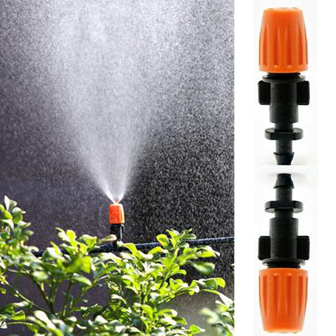 Purpose Junkies 50-pcs garden micro drip emitters for efficient irrigation across beds and containers.