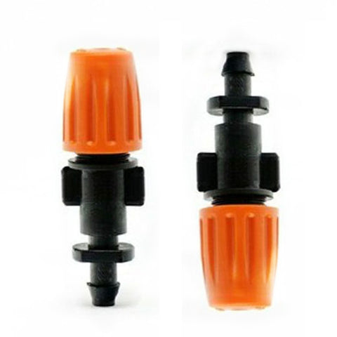 Purpose Junkies water column emitter ensures even distribution across pots and planters.