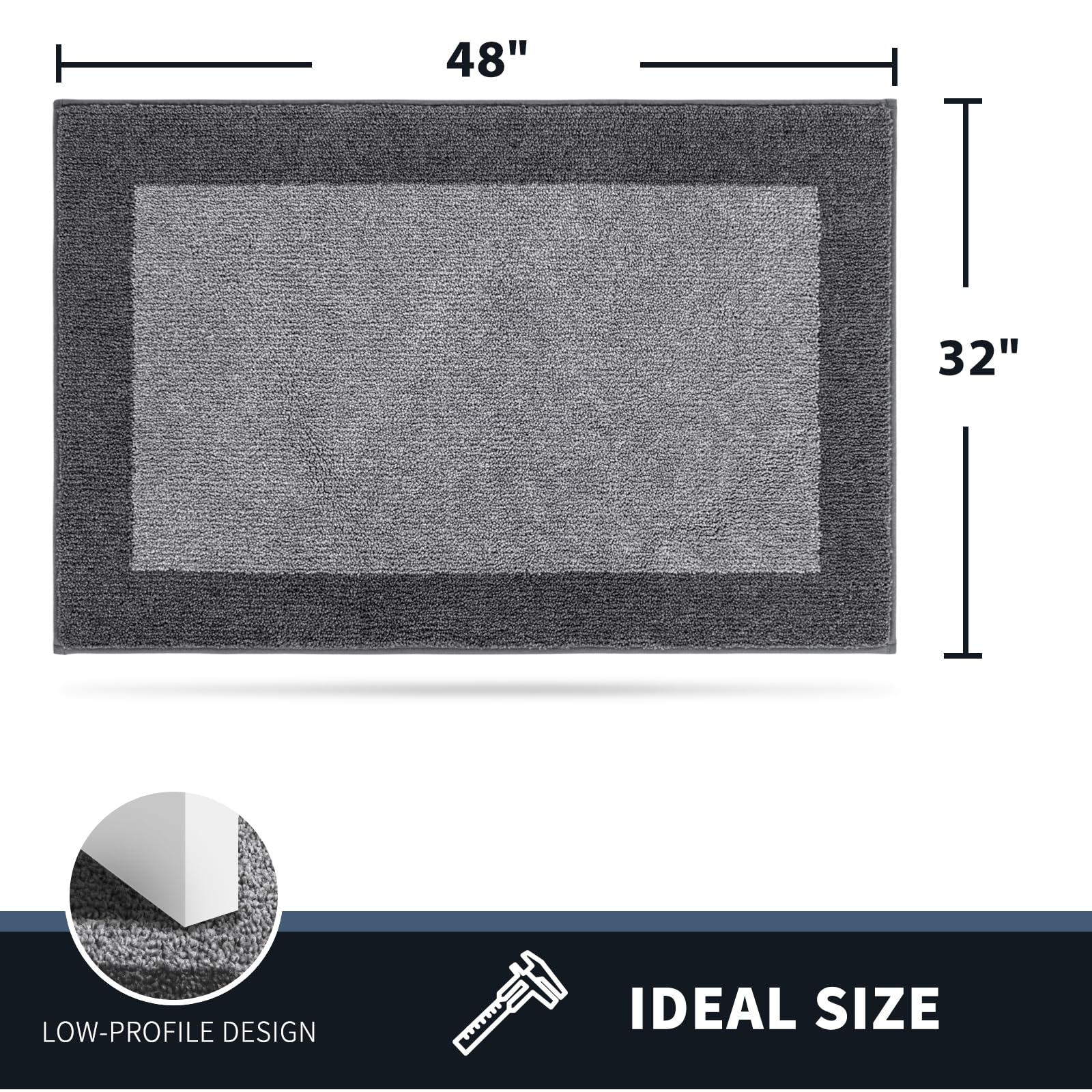 PURRUGS dirt-trapping door mat close-up fibers capturing moisture and dirt.