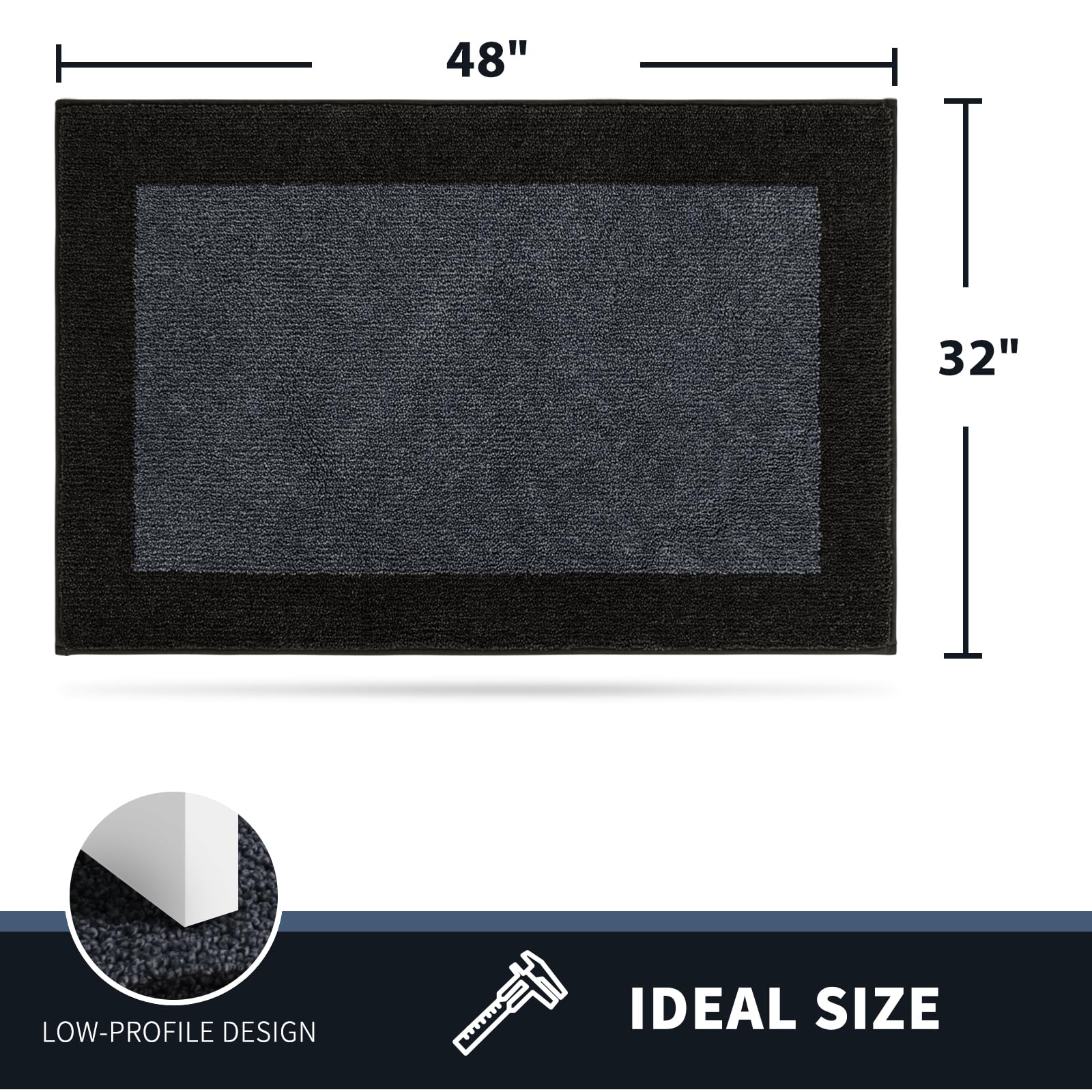 PURRUGS front-door mat with non-slip backing keeps feet safe and stable.