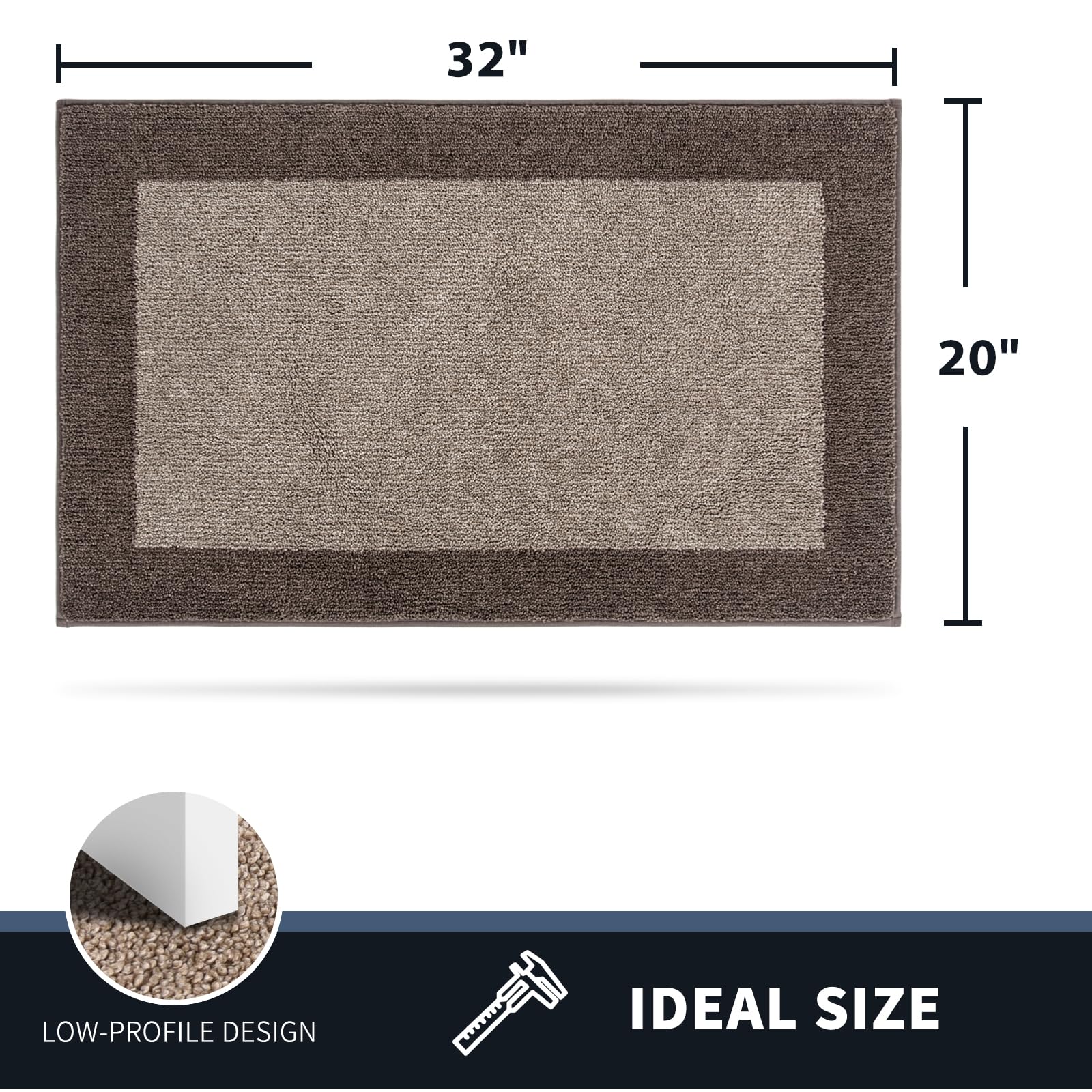 PURRUGS dirt-trapping door mat close-up shows fiber capture of moisture.